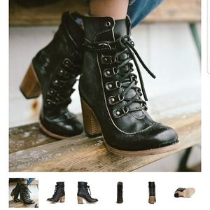 Freebird Borow Black Lace Up Boot
